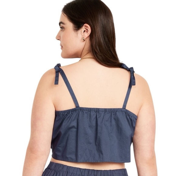 Old Navy Cami Crop Top Women's Navy Blue Top 3X - Picture 7 of 10